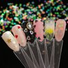 YesLady Nail Art 3D Mermaid Sequins Flakes Iridescent DIY Glitter Sticker Manicure Make Up Decoration 12Pots