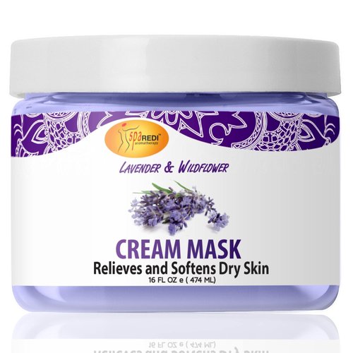 SPA REDI - Body and Foot Cream Mask, Lavender and Wildflower, 16 Oz - Pedicure Massage for Tired Feet and Body, Hydrating, Fresh Skin - Infused with Hyaluronic Acid, Amino Acids, Panthenol