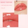 Mysense Plumping Lip Glow Oil, Hydrating Lip Gloss Transparent Lip Oil Tinted, Glossy Lip Moisturizer for Lip Care and Dry Lips Nourishing, 03