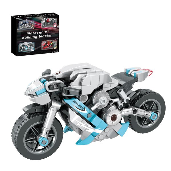 JIANPINWORLD Motorcycle Toy Building Block Set Collectible Motorcycle Display Model, 301PCS Motorbike Toy Collection Brick Kit for Kids Boys Adults Ages 6+ 88009