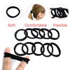 Maine Hair Ties, Rubber Bands for Hair, 10PCS Elastic Hair Ties No Damage, Small Hair Bands for Thick Ponytail Women, Hair Accessories, Comforts No Slippage Suitable for Different Occasions (Black)