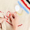 Embroidery Floss Pack – 6 Skeins, 8.7 Yards Each – Cream Embroidery Floss for Needlework, DIY Bracelets, Crafting, Weaving