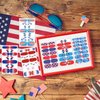 DANNEASY 12 Sheets Independence Day Nail Wraps 4th of July Nail Polish Strips Self-Adhesive Nail Polish Stickers Gel Fingernail Sticker Nails for Women with Nail File, Cuticle Stick