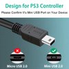SCOVEE PS3 Controller Cord, 【2 Pack 10ft】 PS3 Charger Cable for Sony Playstation 3 / PS-3 Slim SixAxis Controller,PS3 Charging Cord,PS3 Charging Cable,PS Move DualShock 3 Remote Charge Wire