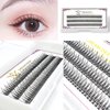 CB 3 Trays Cluster Eyelash, DIY Individual Extensions At Home, Eyelash Clusters False Eyelashes, Volume Eyelash Extensions, C Curl, Mermaid Fishtail, 9-10-11mm Mixed