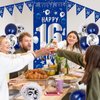 16th Birthday Decorations for Boys Girls, Happy 16th Birthday Banner Blue and Silver 16th Birthday Balloons Happy Birthday Backdrop Door Banner Confetti Balloons 16 Year Old Party Supplies