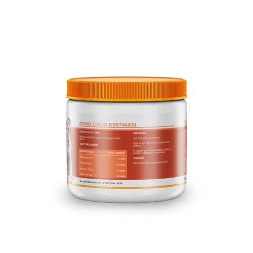 PointPet Advanced Glucosamine for Dogs Hip and Joint Supplement Soft Chews - Dog Joint Health Chews - Chews with Chondroitin Turmeric, Omega 3