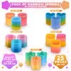 DIMROM 25Pcs Spring Rainbow Party Favor - Goodie Bags Stuffers Mini Party Favors Sensory Rainbow Toy Spring - Bulk Toys Small Toys Stress Relief Items