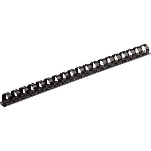 Fellowes 52326 Plastic Binding Combs - Round Back, 1/2 Inches, 90 sheets, Black, 100 Pack