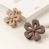 Flower Hair Claw Clip for Women Girls - Cute Matte Flower Non Slip Big Hair Clips for Thick Hair - Strong Hold