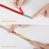 Copgge 16FT Gold Wall Trim Molding Stainless Steel Molding Trim Peel and Stick Metal Trim Self Adhesive Metal Wall Strip Metalized Mirror-Like Finish for Wall Mirror Frame Border Edge Trim