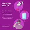 MiraLAX Laxative Powder, Gentle Constipation Relief for Adults, Stool Softener with PEG 3350, Nonstimulant Laxative, No Harsh Side Effects, Osmotic Laxative, 45 Dose