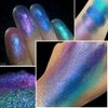 OYGCee Multichrome Metallic Chameleon Eyeshadow Palette - Glitter Eyeshadow Holographic Multi-Dimensional Eye Sparkle Looks,High Pigmented Purple Blue Green Shade for Women Girls,Vegan & Cruelty-Free