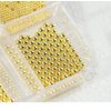 Chunmeng 3D Nail Caviar Beads Nail Art Decoration Mini Metal Nail Beads, DIY Nails Supplies Accessories for Women Manicure (Golden)