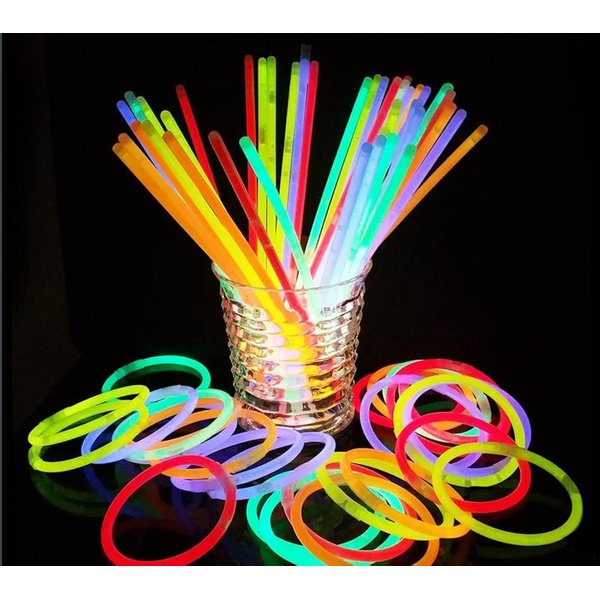 XXJXING Glow Sticks Party Set, 40 Pieces with Connectors