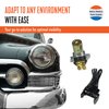 Retro-Motive Headlight Floor Dimmer - ON-Off Operation - High Lo Beam Switch - Plug in Connector Through Hole Terminal - Easy to Use Car Headlight Light Switch with Harness Pigtail