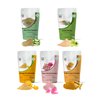 Herbal Skin Care Set | 5 powders in One Pack | Aloe vera, Amla, Orange Peel, Rose & Wild Turmeric powders | 100g Each | DIY Face Mask Powders | By Yogi's Gift®