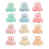 Mistofu 12Pcs Small Hair Claw Clips - Mini Hair Claw Clips for Girls and Women-Stylish Thin Hair Accessories Classic Hair Clips for Easy Styling-small butterfly (small hair clips1)