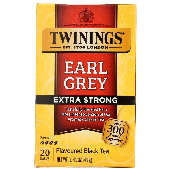 Twinings Tea From Grosvenor, Tea Earl Grey Extra Bold, 20 Count
