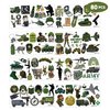 Camo Army Temporary Tattoos - Memorial Day 80PCS Military Camouflage, Veterans Day Themed Stickers for Kids Birthday Party Supplies, Decorations, Favors and Prizes - Cute Gifts for Boys and Girls