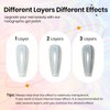 SUPWEE Holographic Nail Polish Gel -15ml Silver Glitter Gel Nail Polish Sparkle Mermaid Unicorn Effect High Glossy Shine UV Gel Nail DIY for Home Manicure