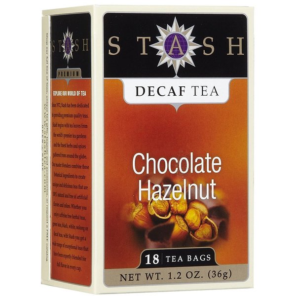 Stash Decaf Chocolate Hazelnut Black Tea, 18 count, 1pack