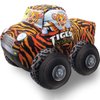 ArtCreativity Safari Plush Monster Truck, 8 Inch Big Monster Truck Stuffed Toy, Cool Animal-Themed Design, Soft Car Toys for Toddlers Car Stuffed Animal, Car Plush for Boys and Girls, Great Gift Idea