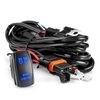 WeiSen 180W Plug & Play Spot Lights Wiring Harness Kit with Pulse Power Bar Plug Connector Relay Fuse 16AWG 2 Lead 12V On Off Rocker Switch Compatible with Polaris RZR General Ranger Pulse Bus bar