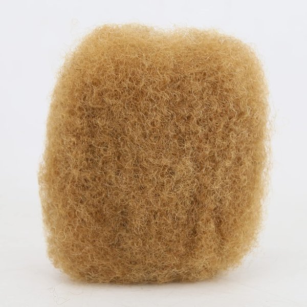 ZigZag Hair Afro Kinky Bulk Human Hair Brown #27 Color 30Gram Tight Kinky Bulk Afro Hair Ideal for Making or Repairing Permanent Dreadlocks,Twists and Braids (8inch, 27 Color)