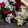 24 Pieces Butterfly Hair Clips Metal Butterfly Hair Clamps Metallic Hollow Butterfly Hairpins Cute Hair Clips for Women Girls with Left and Right Styles (Gold and Silvery)