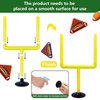20 PCS Yellow Mini Flick Football Games Mini Table Top Sports Games with Foam Footballs Goal Post and Cards Finger Toys Office Indoor Football Sports Party Favors Birthday Gifts Office Desk Toys