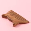 Beaupretty Natural Wooden Wide Tooth Hair Comb Sandalwood Comb Anti-static Wood Comb Cute Cat Ears Comb Hair Brush Pocket Comb