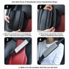 Valleycomfy Leather Seat Belt Shoulder Pads with Bling Rhinestones Car Bling Seat Belt Covers for Women, Crystal Handbrake Cover, Bling Ring Set Bling Car Accessories 4 Pack Set Universal
