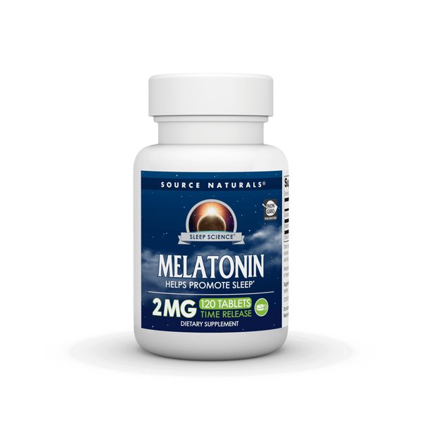 Source Naturals Time Released Melatonin 2 mg - 120 Time Release Tablets