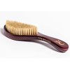 NEW CQP PREMIUM 360 Wave Brush - Royal Burgundy - MEDIUM SOFT - Extra Lux Boar Bristles, Wooden Body, Gold Engraved Logo, Piano Lacquer High Gloss Finish Hairbrush by Crown Quality Products