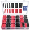 Heat Shrink Tubing Kit - 3:1 Ratio Adhesive Lined, Marine Grade Shrink Wrap - Automotive Industrial Heat-Shrink Tubing - Black, Red - 400 PCS