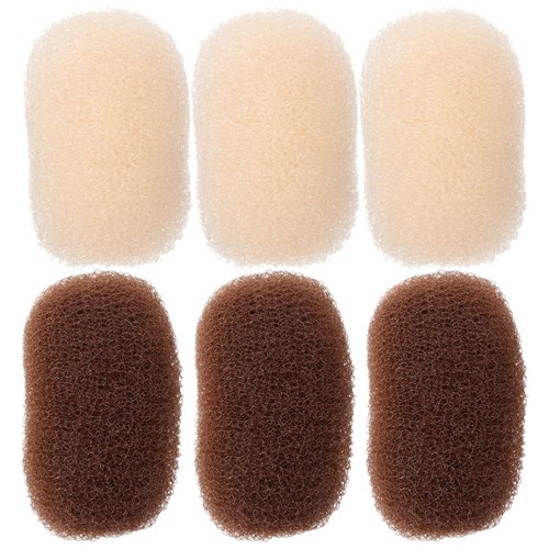LALAFINA 6Pcs Bump Up Hair Clips Sponge Volume Hair Insert Hair Bases Hair Bump Up Comb Clip Hair Increasing Clip for Women DIY Hair Style