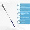 A2Z Multipurpose Lab Spatula Stainless Steel Sampler Spatula Long with Flat End for Mixing Transfering Cream, Gel, Powder, Medicine, Cap Filler- Comfort Grip Handle - Laboratory Supplies - 9"