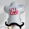 CYMYLAR Chef Hat Balloon 3Pcs/Chef Hat for Birthday Party Decorations/Chef Cooking Balloon/Cooking Chef Cap Party Balloon/Chef Cooking Theme Party Decoration/Kitchen Birthday Party