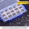 Hilitchi 510pcs M3 M4 M5 Stainless Steel Hex Socket Head Cap Bolts Screws Nuts Assortment Kit - 304 Stainless Steel (Hex Socket)