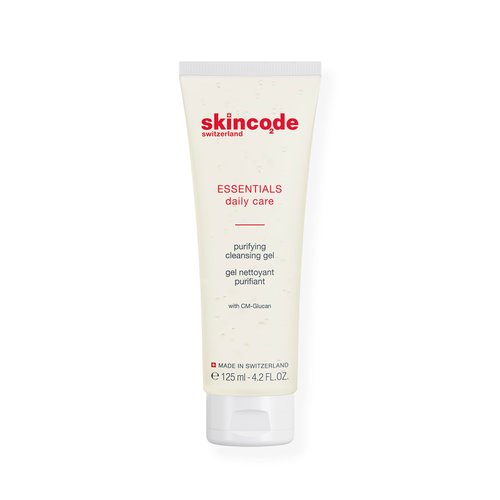 Skincode Essentials Purifying Cleansing Gel - Deep Cleansing Formula | Removes Makeup & Regulates Sebum | with CM-Glucan, Pro-Vitamin B5 & Botanical Extracts | For All Skin Types (4.2 Oz / 125 mL)