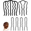 6 Pack Hair Comb,Hair Side Combs for Women Vintage Hairstyle Hair Accessories(Black)