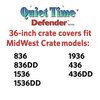 MidWest Homes for Pets Privacy Dog Crate Cover Fits MidWest Dog Crates, Machine Wash & Dry