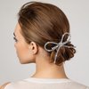 Mxxipp 2pcs Bow Hair Clips Rhinestone Crystal Bowknot Clips for Women Girls Party Halloween Vanlentine Mothers' Day
