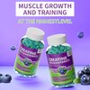 Novomins Creatine Monohydrate Gummies 5000mg for Men & Women, Chewables Creatine Monohydrate for Muscle Strength, Muscle Builder, Energy Boost, Pre-Workout Supplement(90 Count)-Blueberry flavor.