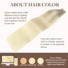 GOO GOO Blonde Hair Extensions Tape in 24 Inch Balayage Ash Blonde to Golden Blonde and Platinum Blonde Natural Remy Hair Straight Long Tape in Hair Extensions 20pcs 50g