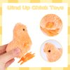 3 otters 12PCS Wind Up Chick Toys, Colorful Wind-Up Jumping Cute Chicken Plush Chicks Toys for Kids Goodie Bags Treasure Chest Party Favors Gifts