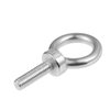 Eowpower 4 Pieces 3/8"-16 UNC 304 Stainless Steel 3/8" x 1-1/4" Lifting Ring Eye Bolt Eyebolt