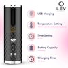 LEV Automatic Curling Iron Hair Curler | Auto Shut-Off Function for Safety | Portable & Curling Wand | Ceramic Rotating Automatic Hair Curler | USB Hair Curling Iron - Black
