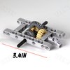 TEESE 10pcs Technic-Frame-Differential-Gear-Set with Universal-Joint-Axle, Compatible with Technic-Parts, for MOC Technic-Project-Bulk-Blocks(Random Color)